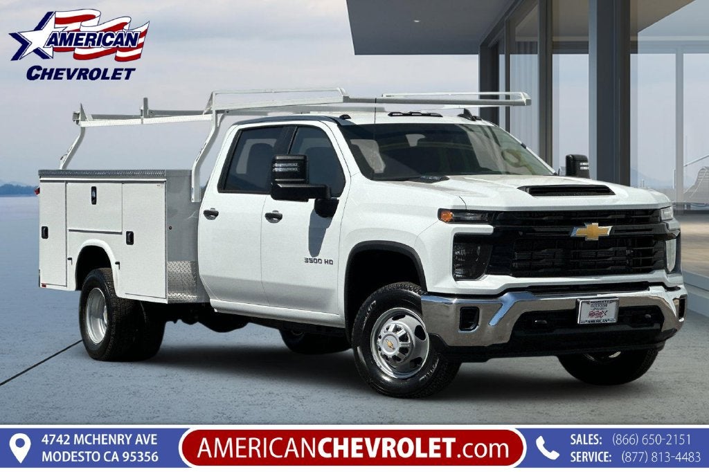 Summit White 2026 Chevrolet Silverado 3500HD Chassis Pickup Truck 4X2 Automatic