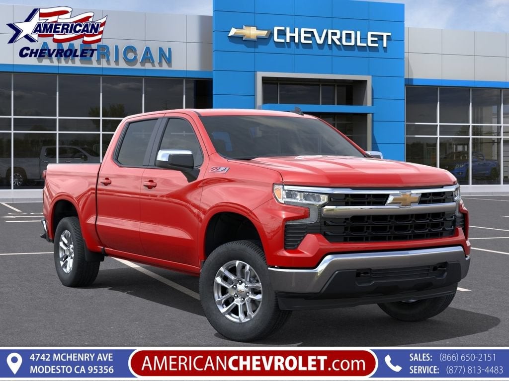 Red Hot 2026 Chevrolet Silverado 1500 Pickup Truck Four-Wheel Drive Automatic