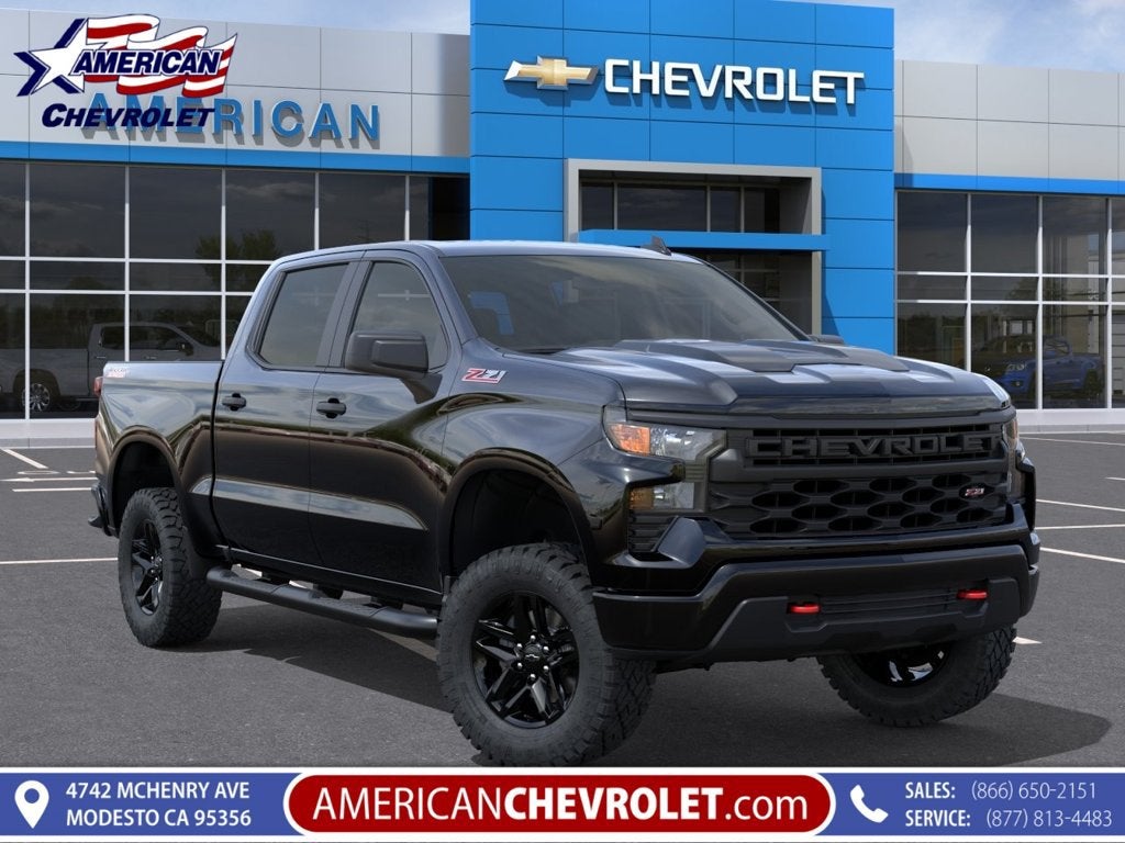 Black 2026 Chevrolet Silverado 1500 Pickup Truck Four-Wheel Drive Automatic