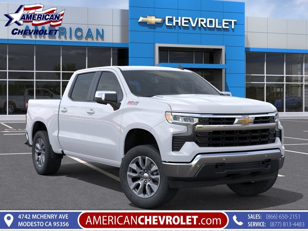 Summit White 2026 Chevrolet Silverado 1500 Pickup Truck Four-Wheel Drive Automatic