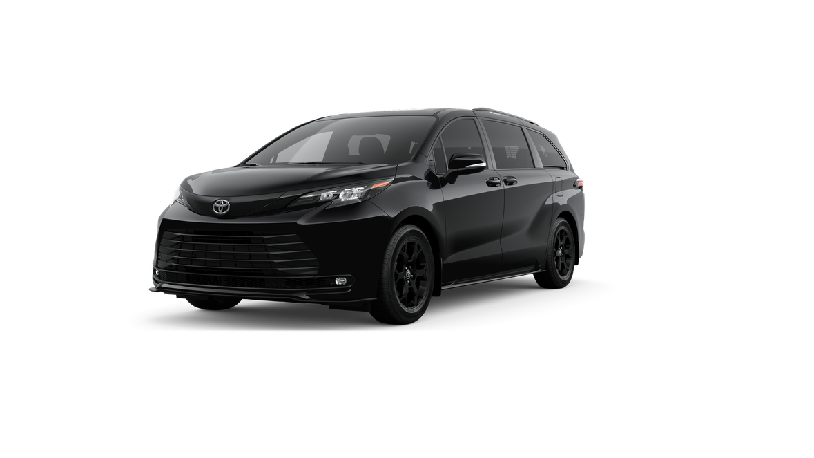 Midnight Black Metallic 2026 Toyota Sienna Minivan All-Wheel Drive Continuously Variable Transmission