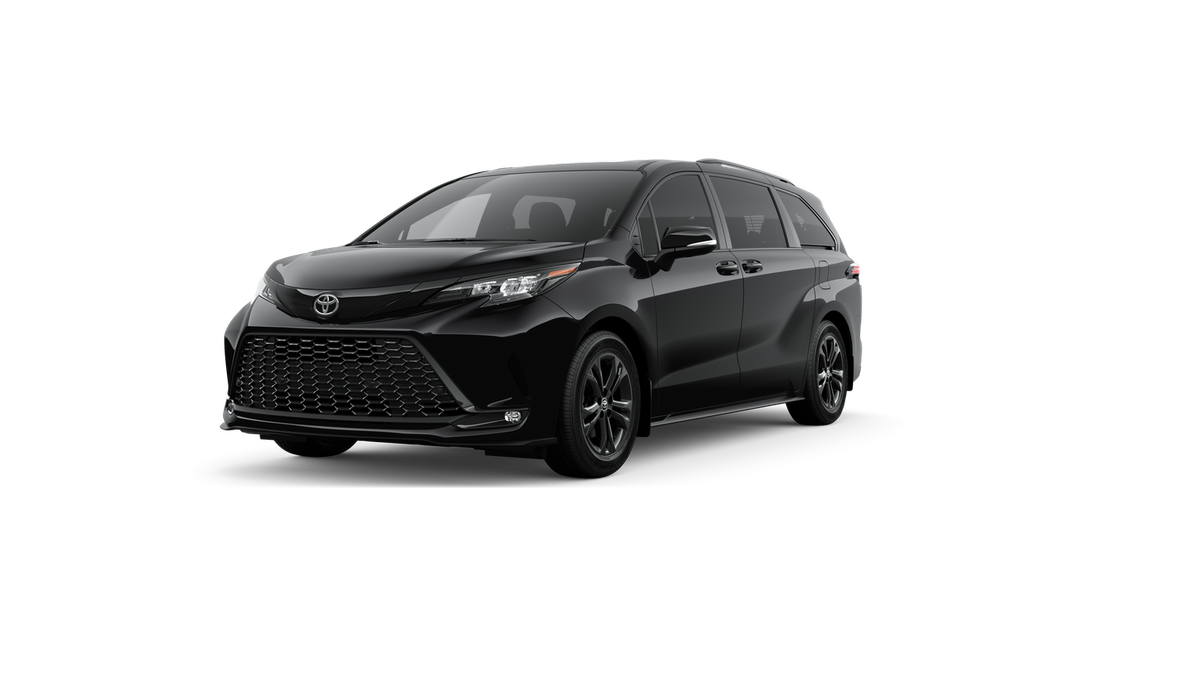 Midnight Black Metallic 2026 Toyota Sienna Minivan All-Wheel Drive Continuously Variable Transmission