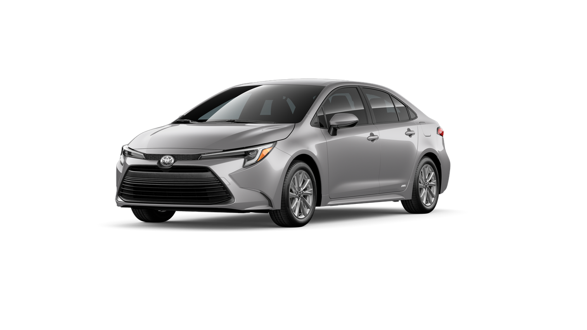 Classic Silver Metallic 2026 Toyota Corolla Hybrid Sedan All-Wheel Drive Continuously Variable Transmission