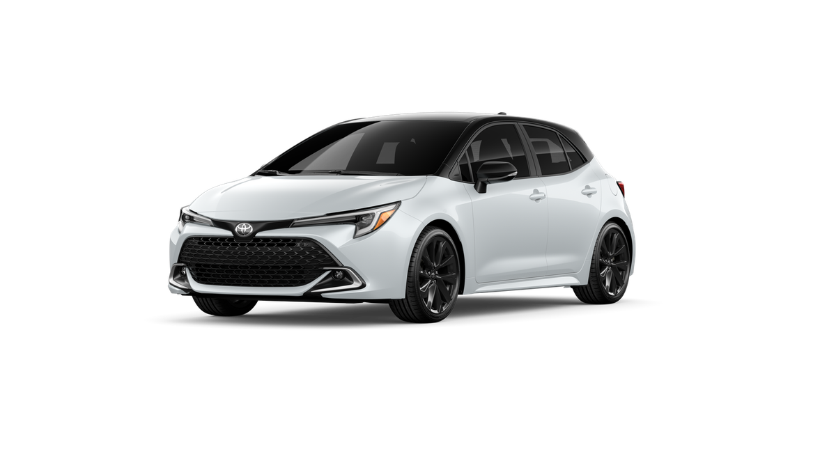 Wind Chill Pearl With Black Roof 2027 Toyota Corolla Hatchback   Continuously Variable Transmission