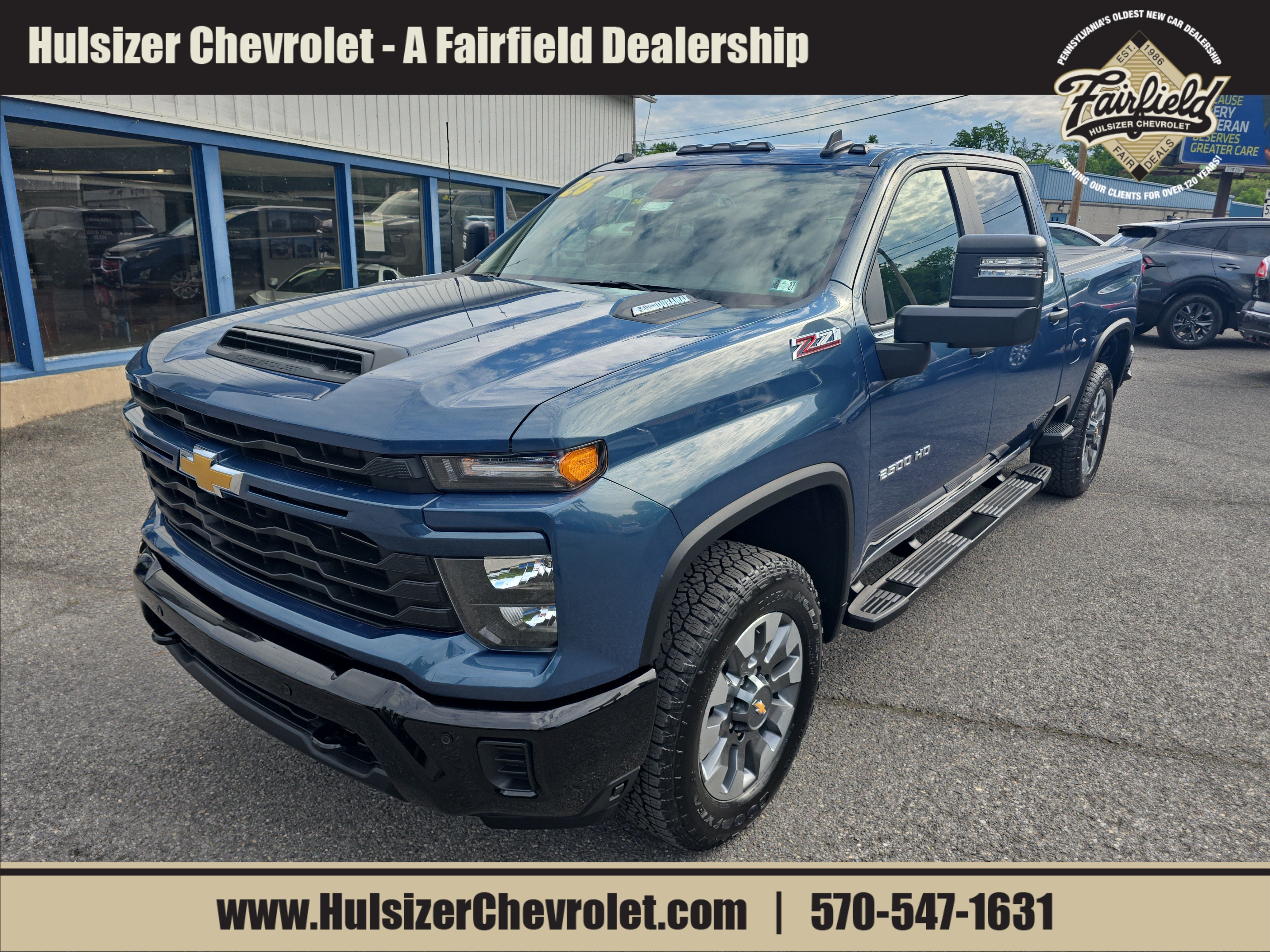 Lakeshore Blue Metallic 2026 Chevrolet Silverado 2500HD Pickup Truck Four-Wheel Drive Automatic