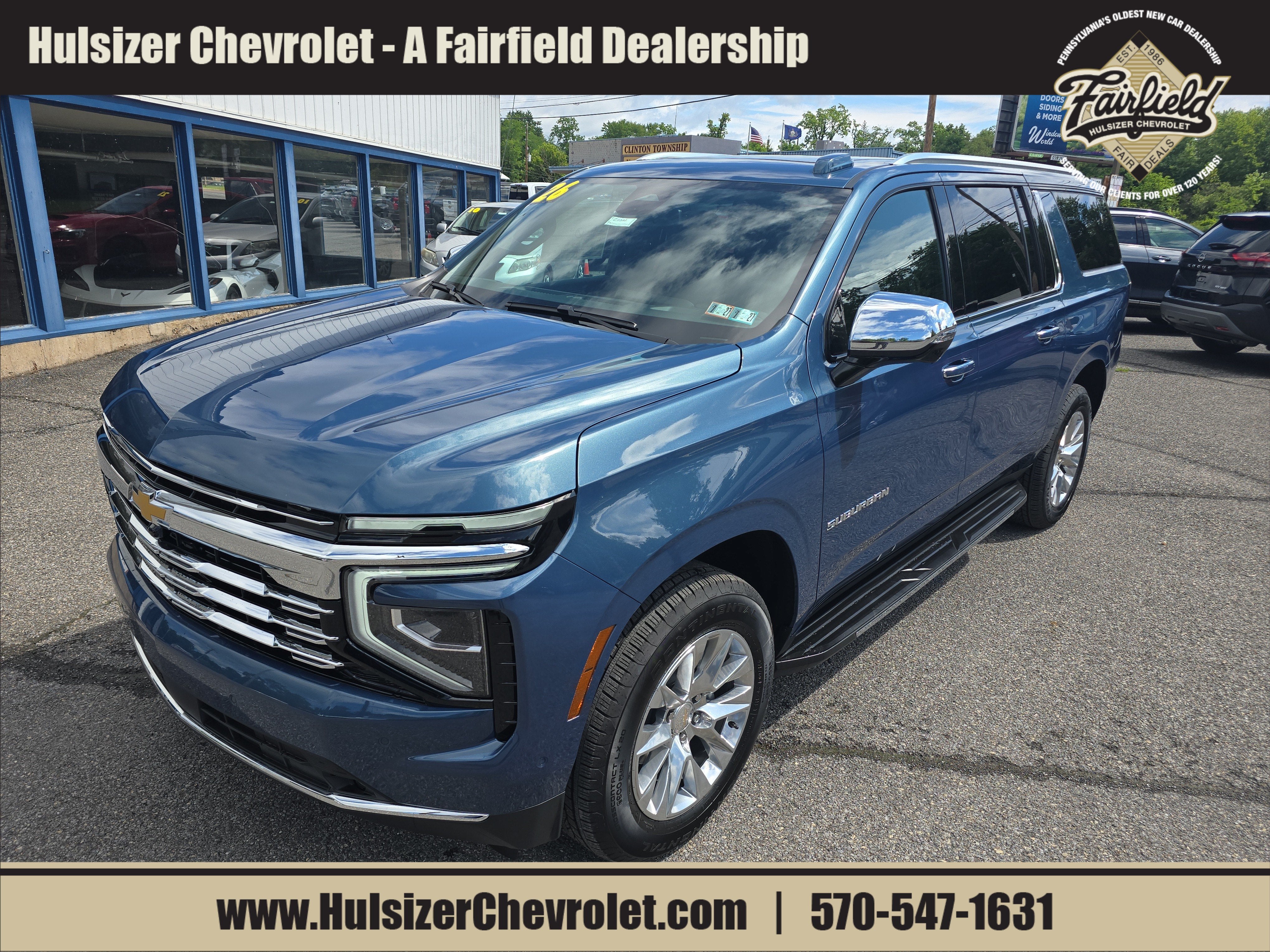 Lakeshore Blue Metallic 2026 Chevrolet Suburban SUV / Crossover Four-Wheel Drive Automatic