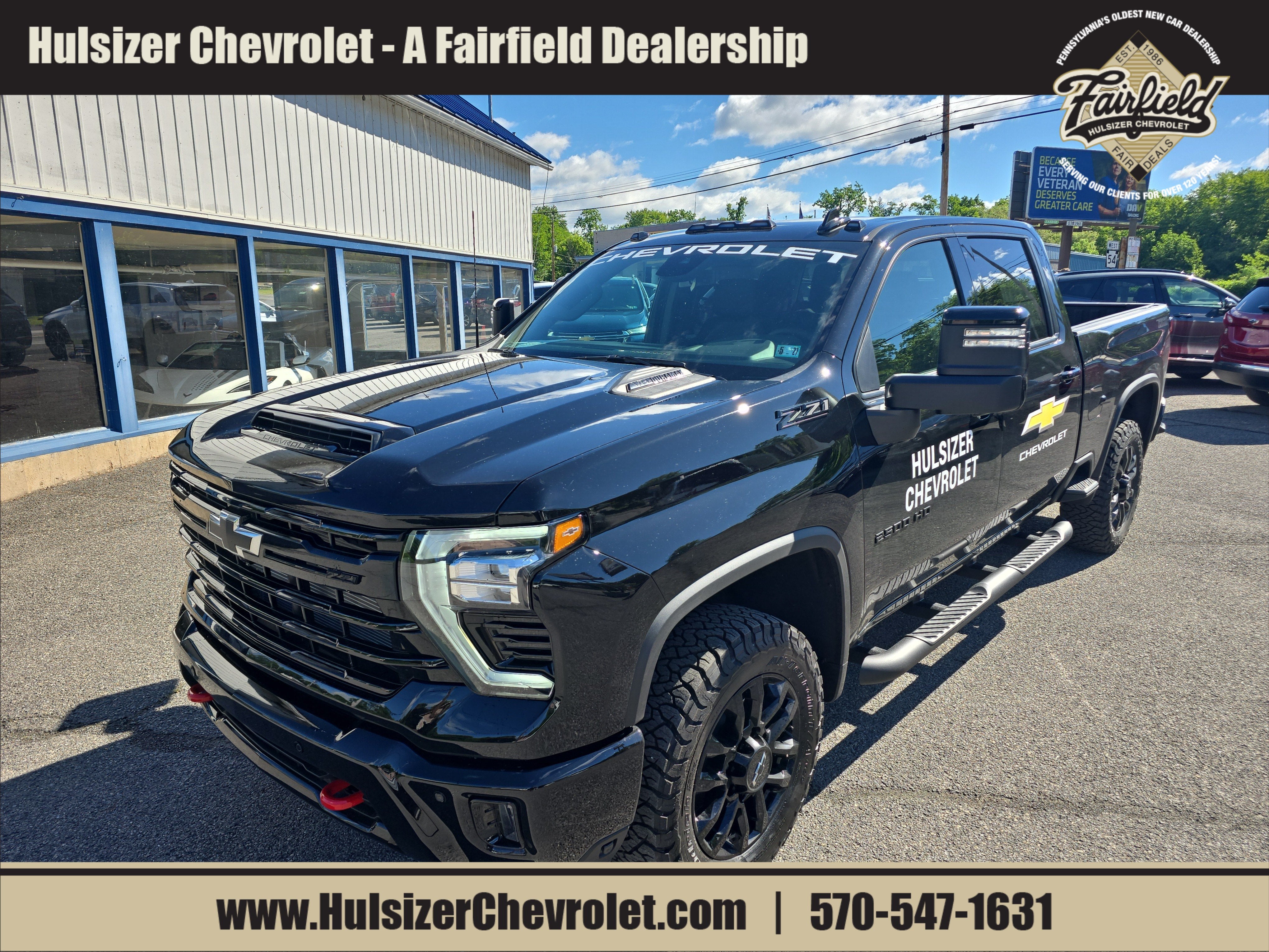 Black 2026 Chevrolet Silverado 2500HD Pickup Truck Four-Wheel Drive Automatic
