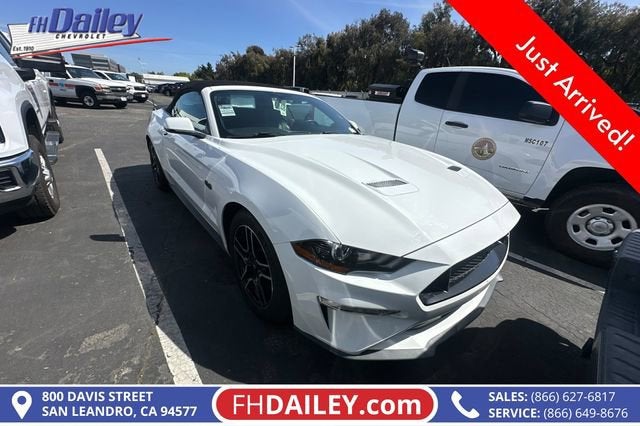 Oxford White 2019 Ford Mustang GT Premium Convertible RWD Convertible Rear-Wheel Drive Automatic