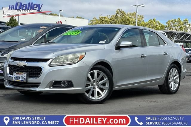Silver Ice Metallic 2015 Chevrolet Malibu Sedan Front-Wheel Drive Automatic