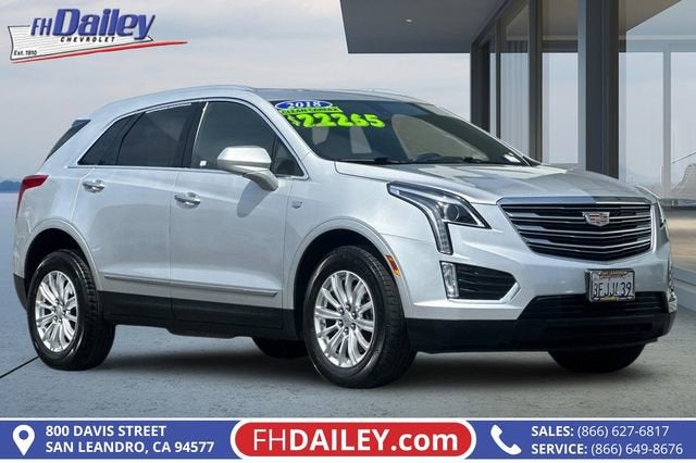 Radiant Silver Metallic 2018 Cadillac XT5 FWD SUV / Crossover Front-Wheel Drive Automatic