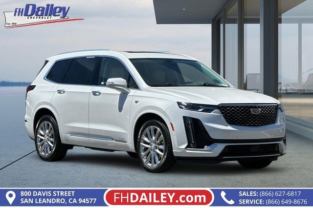 Crystal White Tricoat 2021 Cadillac XT6 Premium Luxury FWD SUV / Crossover Front-Wheel Drive Automatic