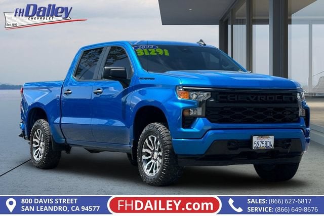 Glacier Blue Metallic 2022 Chevrolet Silverado 1500 Pickup Truck 4X2 Automatic