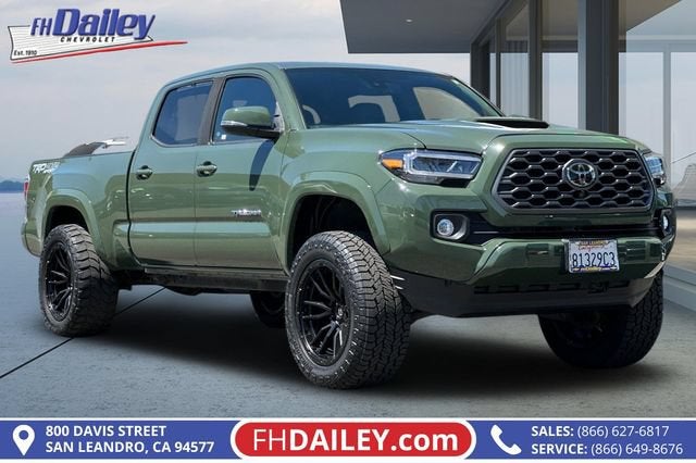 Army Green 2021 Toyota Tacoma Pickup Truck Four-Wheel Drive Automatic