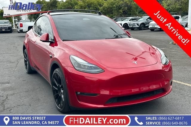 Red 2023 Tesla Model Y SUV / Crossover All-Wheel Drive Automatic