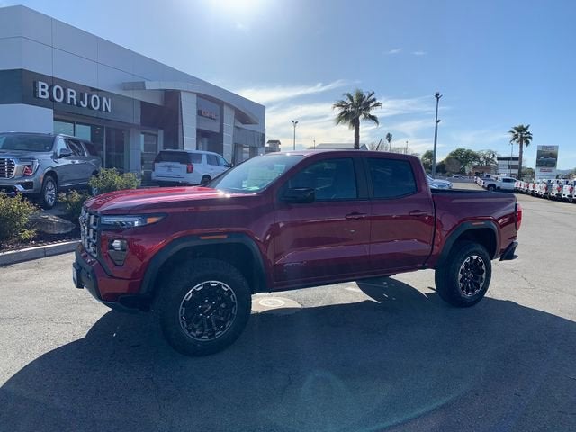 Volcanic Red Tintcoat 2026 GMC Canyon AT4 Crew Cab 4WD Pickup Truck Four-Wheel Drive Automatic