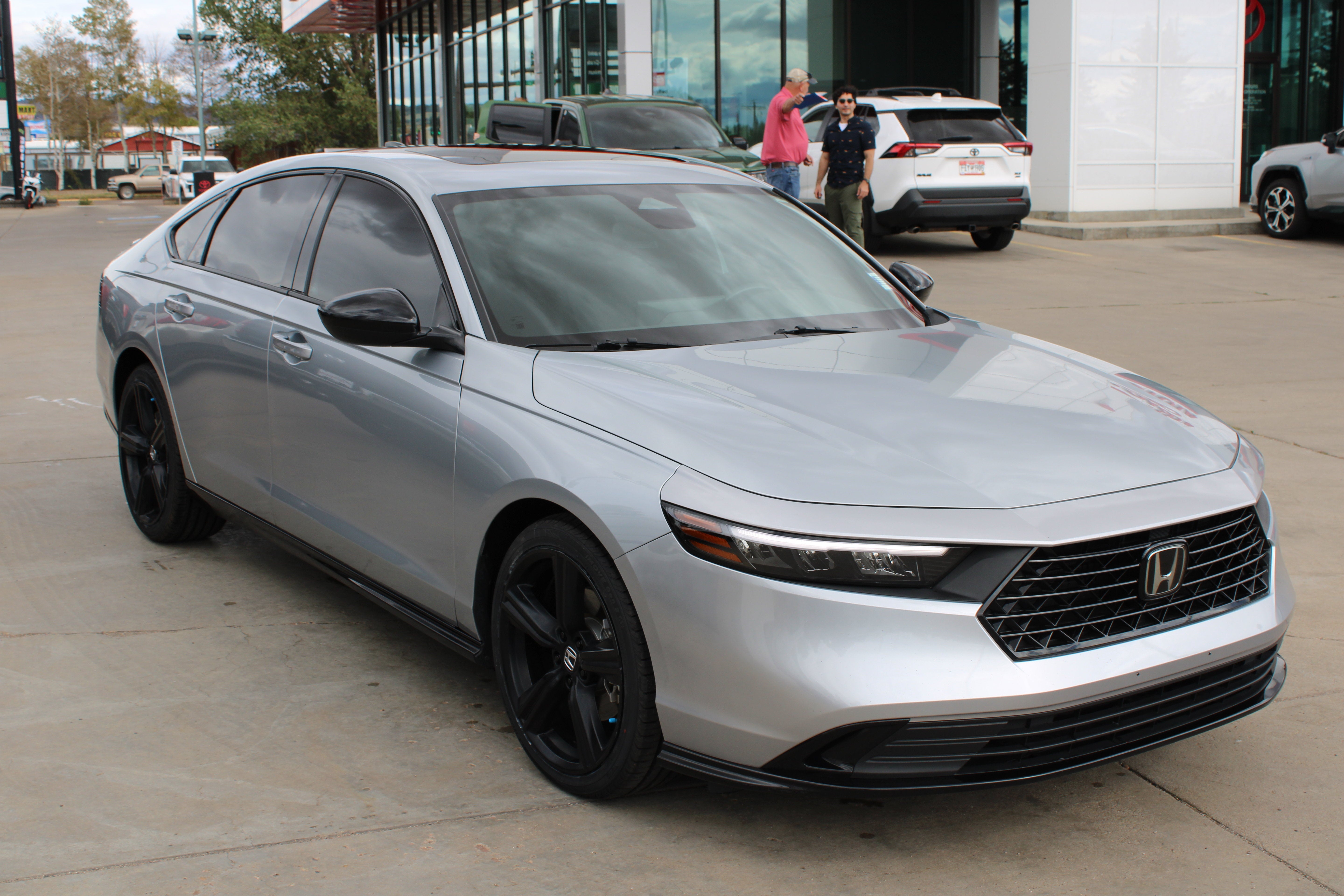 Silver 2024 Honda Accord Hybrid Sedan Front-Wheel Drive Continuously Variable Transmission