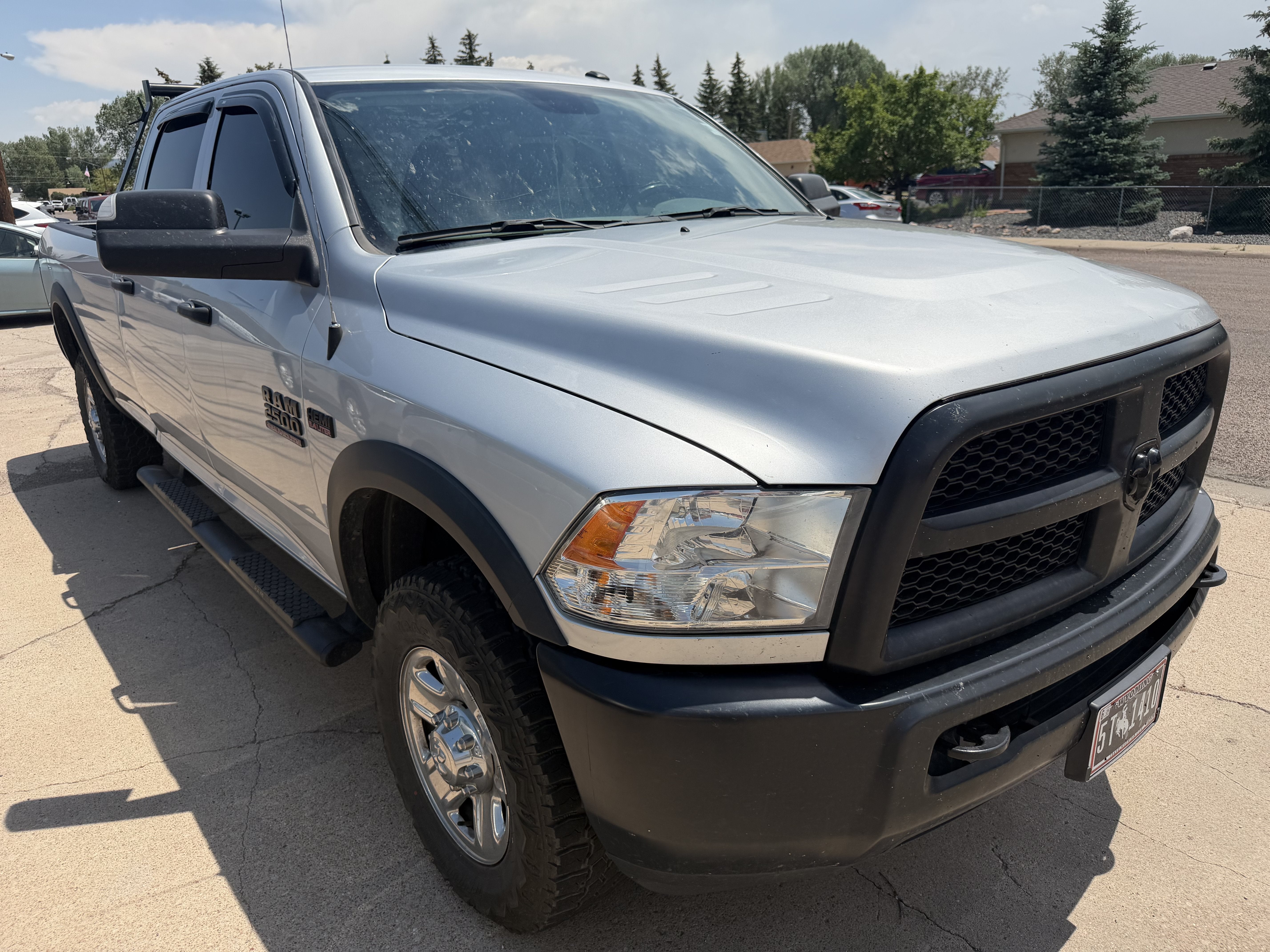 Bright Silver Metallic Clearcoat 2018 RAM 2500 Pickup Truck Four-Wheel Drive Automatic