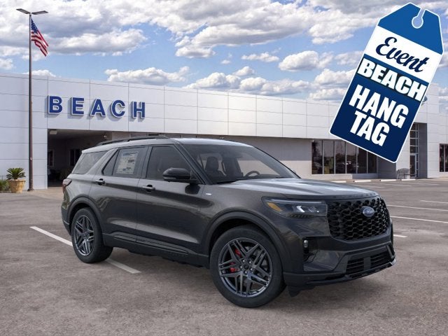 Agate Black Metallic 2026 Ford Explorer SUV / Crossover Rear-Wheel Drive Automatic
