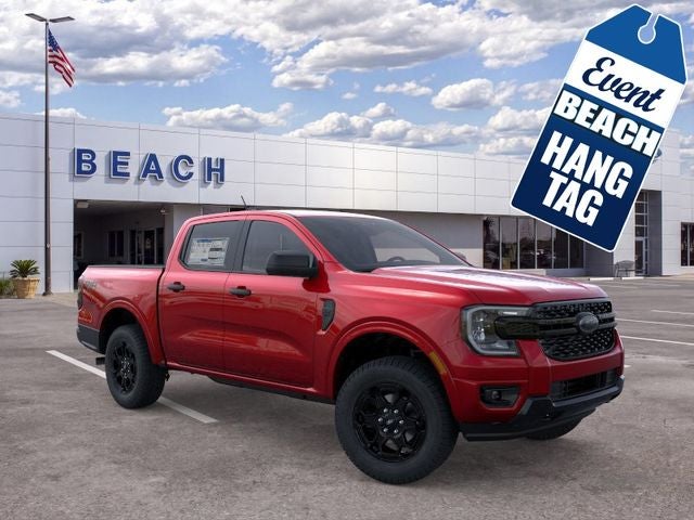 Ruby Red Metallic Tinted Clearcoat 2026 Ford Ranger Pickup Truck Four-Wheel Drive Automatic