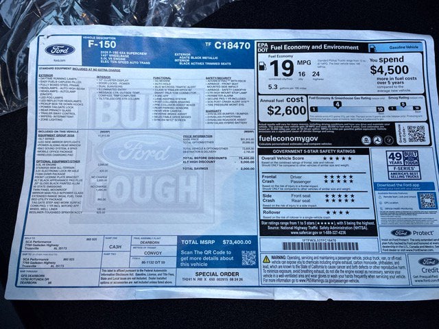 2026 Ford F-150 XLT BLACK WIDOW Crew Cab Pickup Slide 28