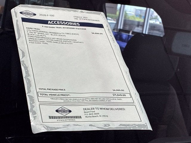 2026 Ford F-150 XLT DARK TRAIL ACCESSORY PKG. Crew Cab Pickup Slide 33