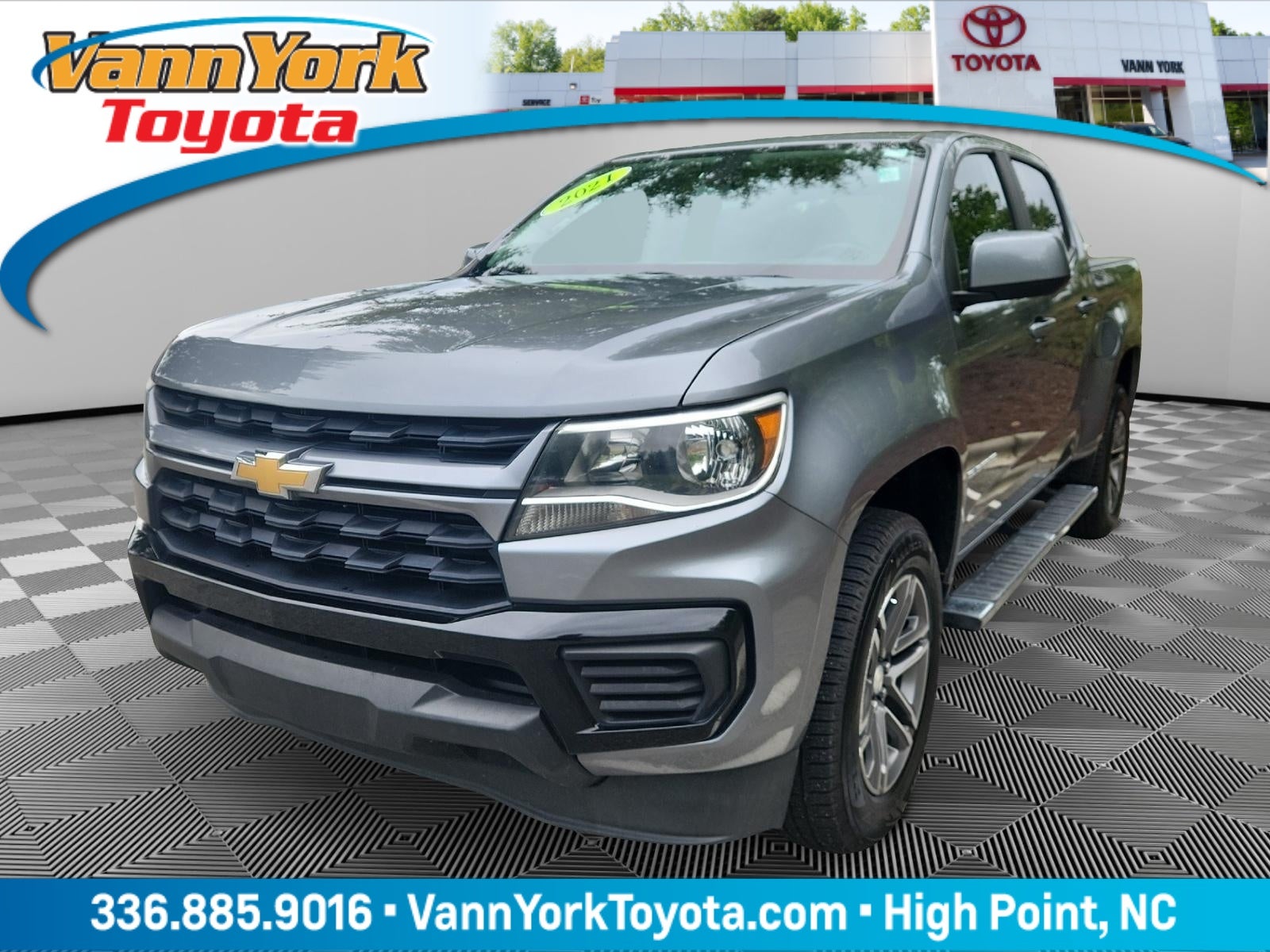 Gray (Satin Steel Metallic) 2021 Chevrolet Colorado Pickup Truck 4X2 6-Speed Automatic