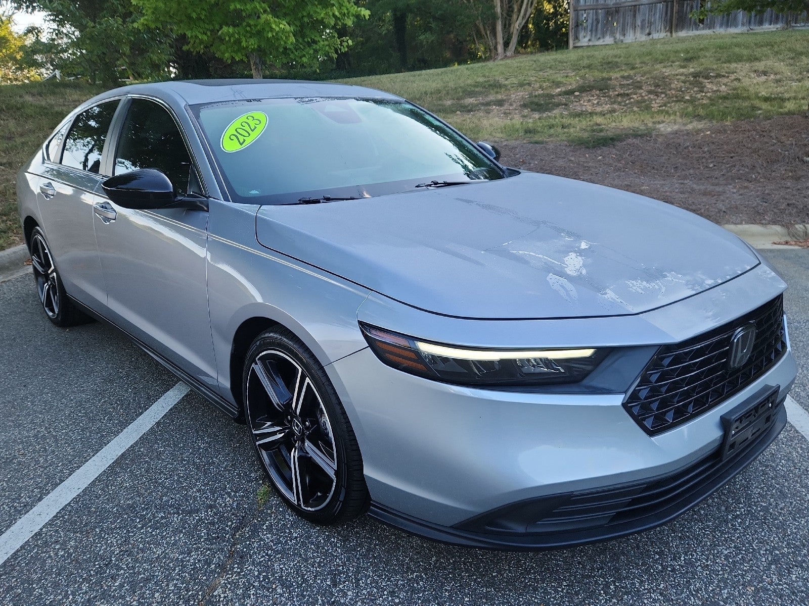 Lunar Silver Metallic 2023 Honda Accord Hybrid Sedan Front-Wheel Drive Automatic