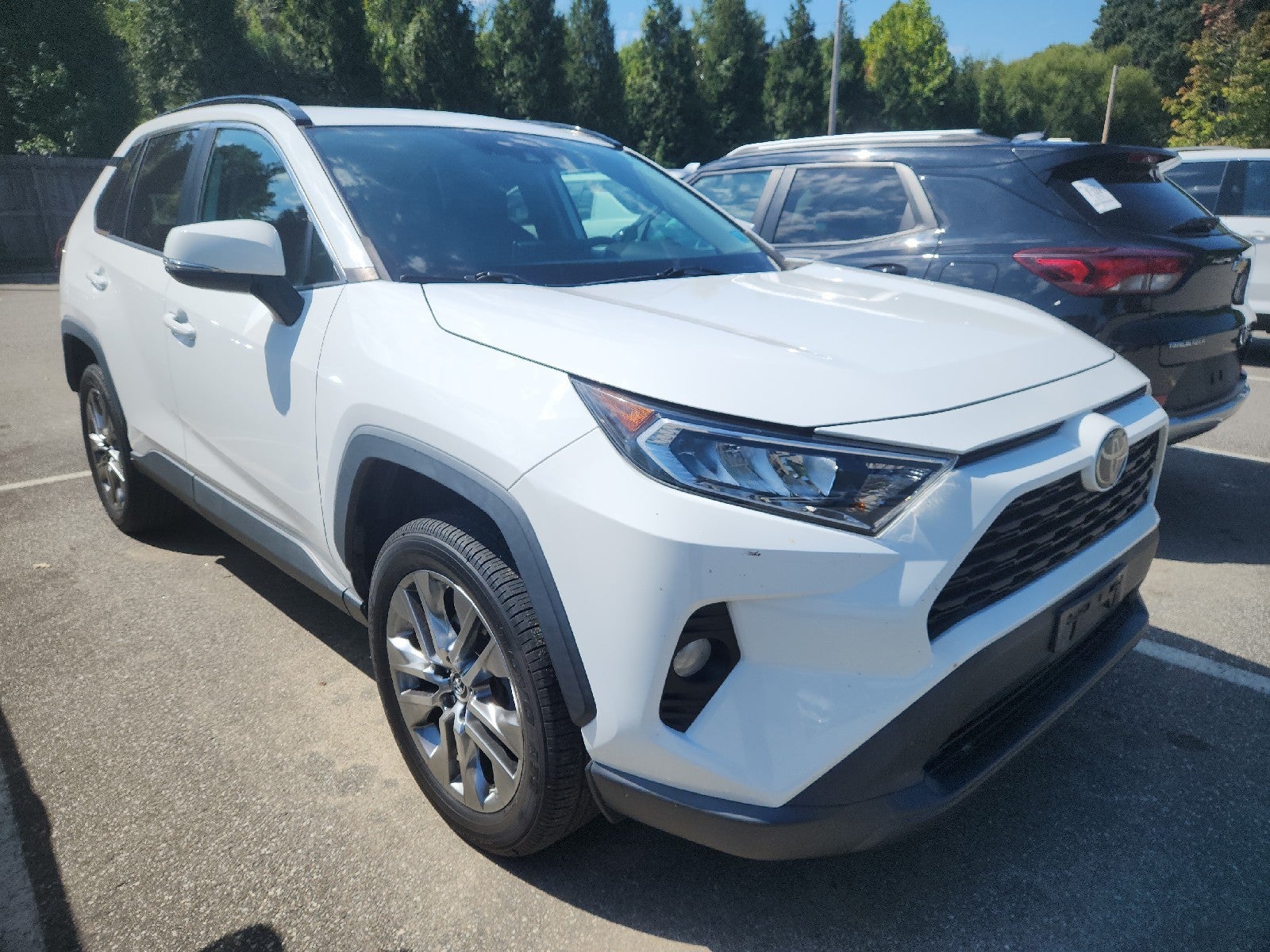 Super White 2019 Toyota RAV4 SUV / Crossover All-Wheel Drive Automatic