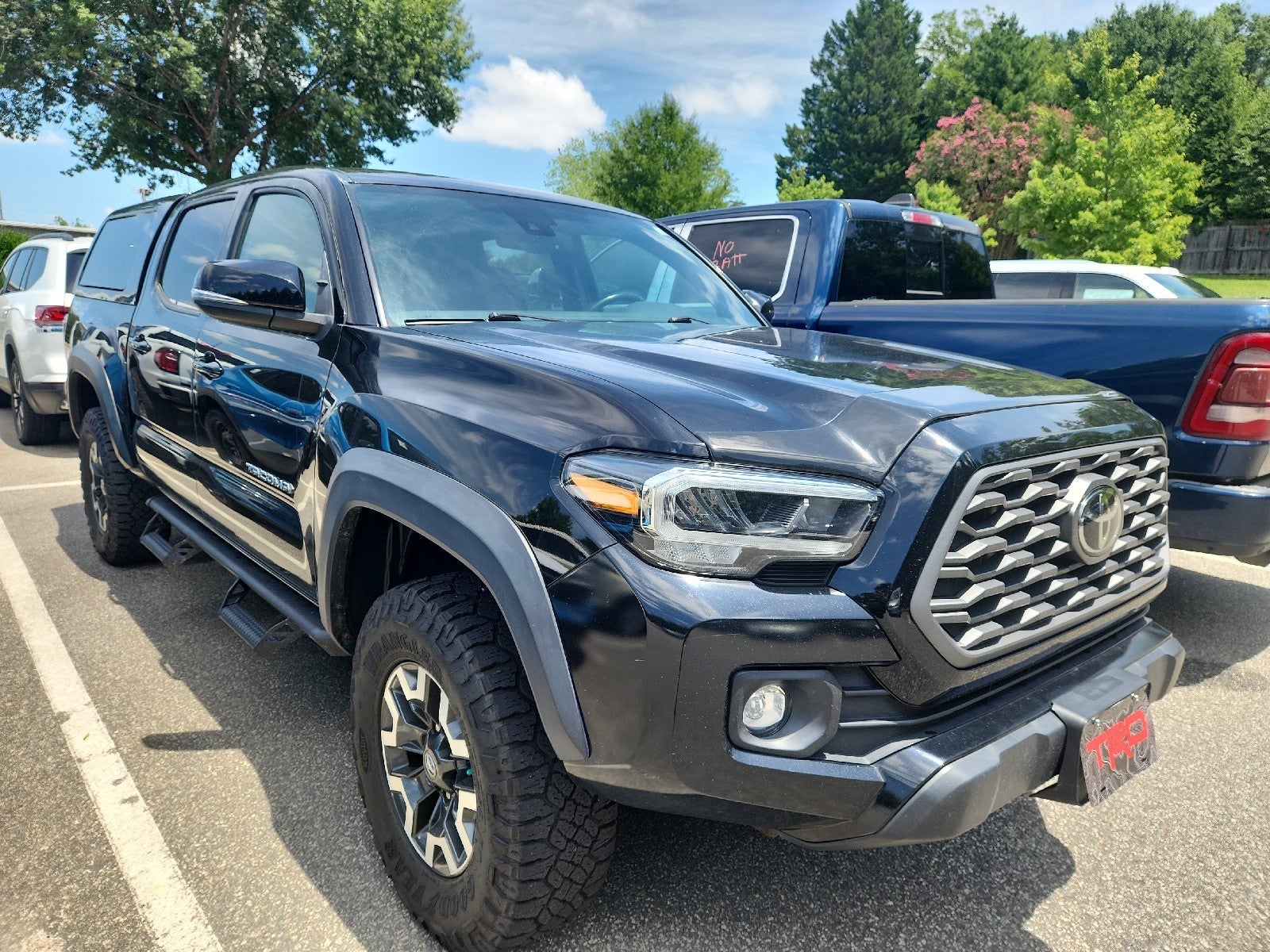 Midnight Black Metallic 2022 Toyota Tacoma Pickup Truck Four-Wheel Drive Manual