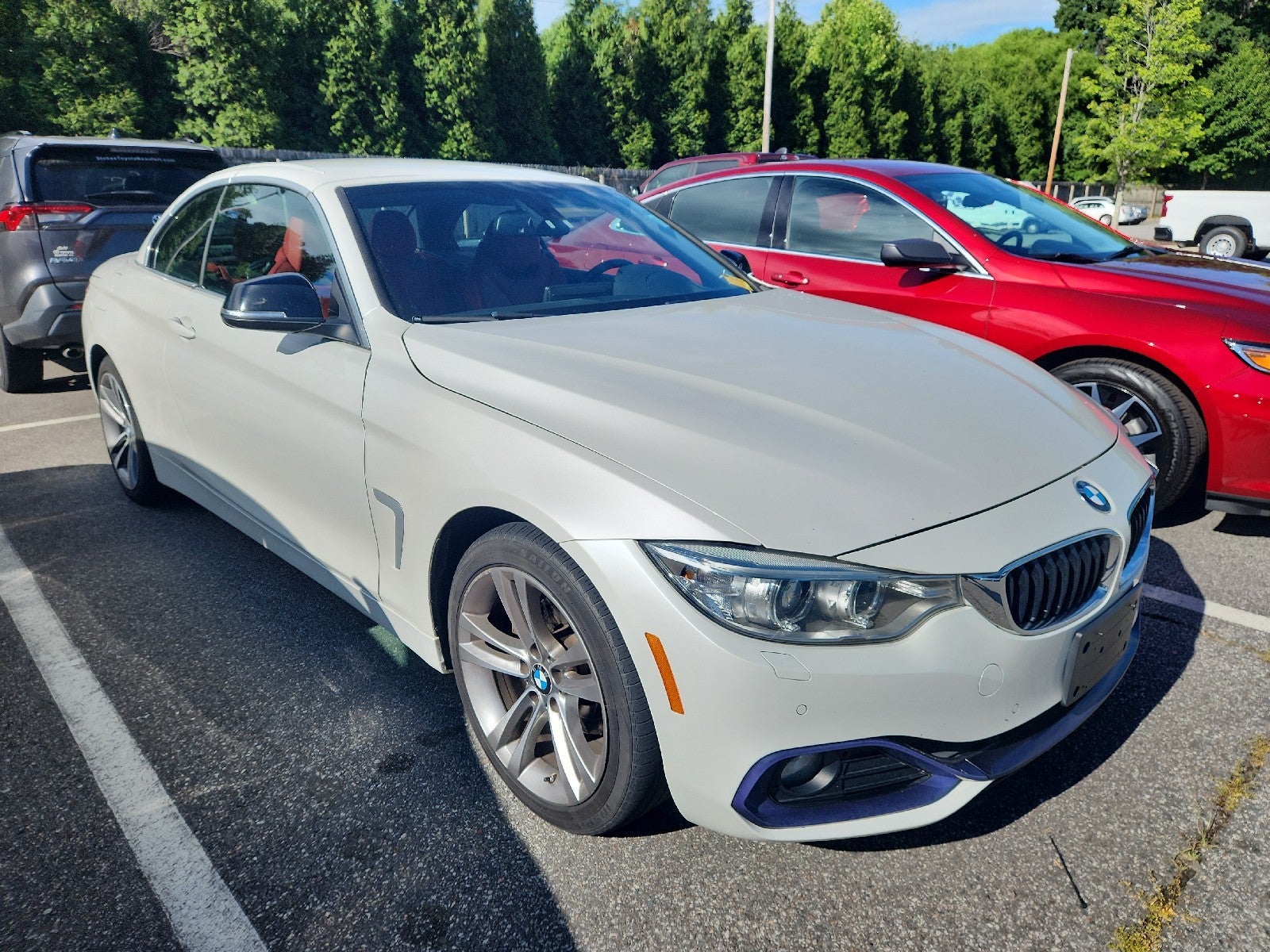 Alpine White 2015 BMW 4 Series Convertible All-Wheel Drive Automatic