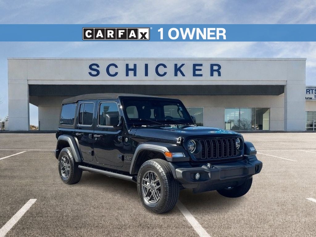 Black Clearcoat 2024 Jeep Wrangler SUV / Crossover Four-Wheel Drive 8-Speed Automatic