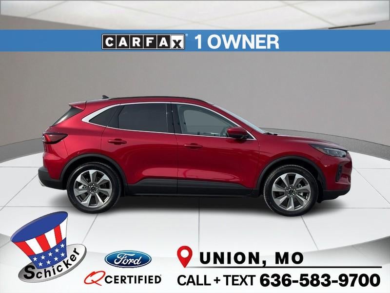 Rapid Red Metallic Tinted Clearcoat 2025 Ford Escape Hybrid Platinum AWD SUV / Crossover All-Wheel Drive Continuously Variable Transmission