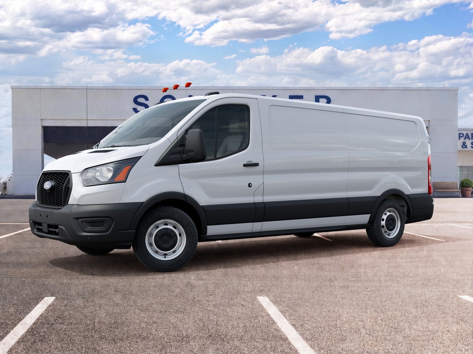 Oxford White 2027 Ford Transit Cargo Van All-Wheel Drive Automatic