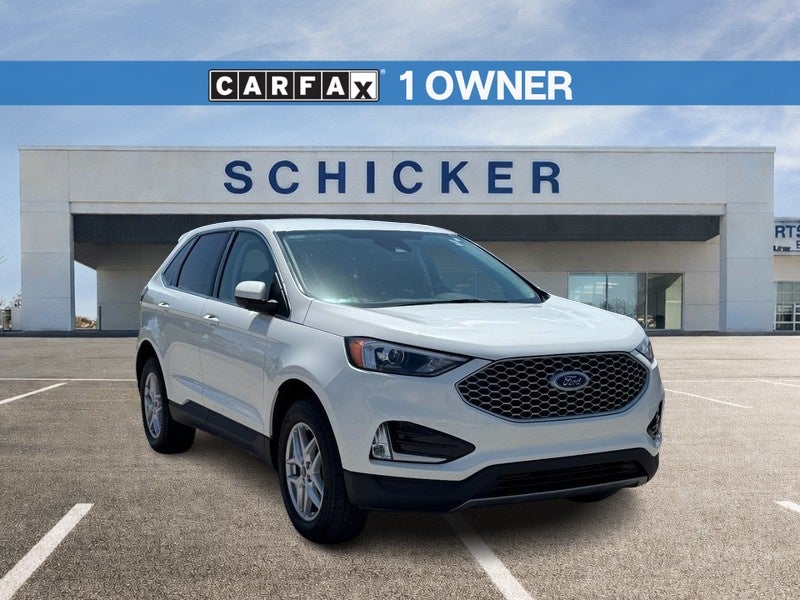 Star White Metallic Tri-Coat 2023 Ford Edge SUV / Crossover All-Wheel Drive 8-Speed Automatic