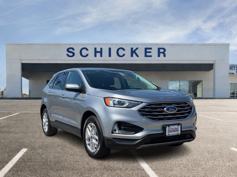 Iconic Silver Metallic 2021 Ford Edge SUV / Crossover All-Wheel Drive 8-Speed Automatic