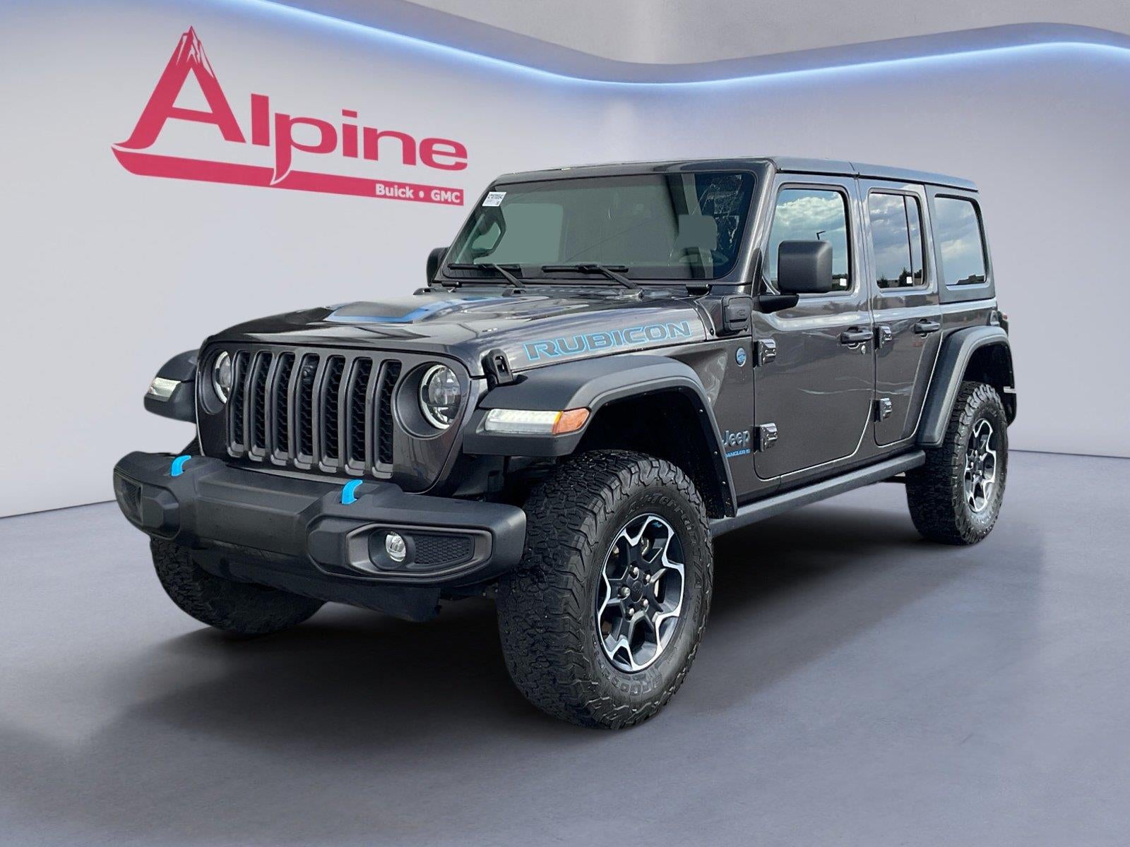 Gray 2023 Jeep Wrangler 4xe SUV / Crossover Four-Wheel Drive 