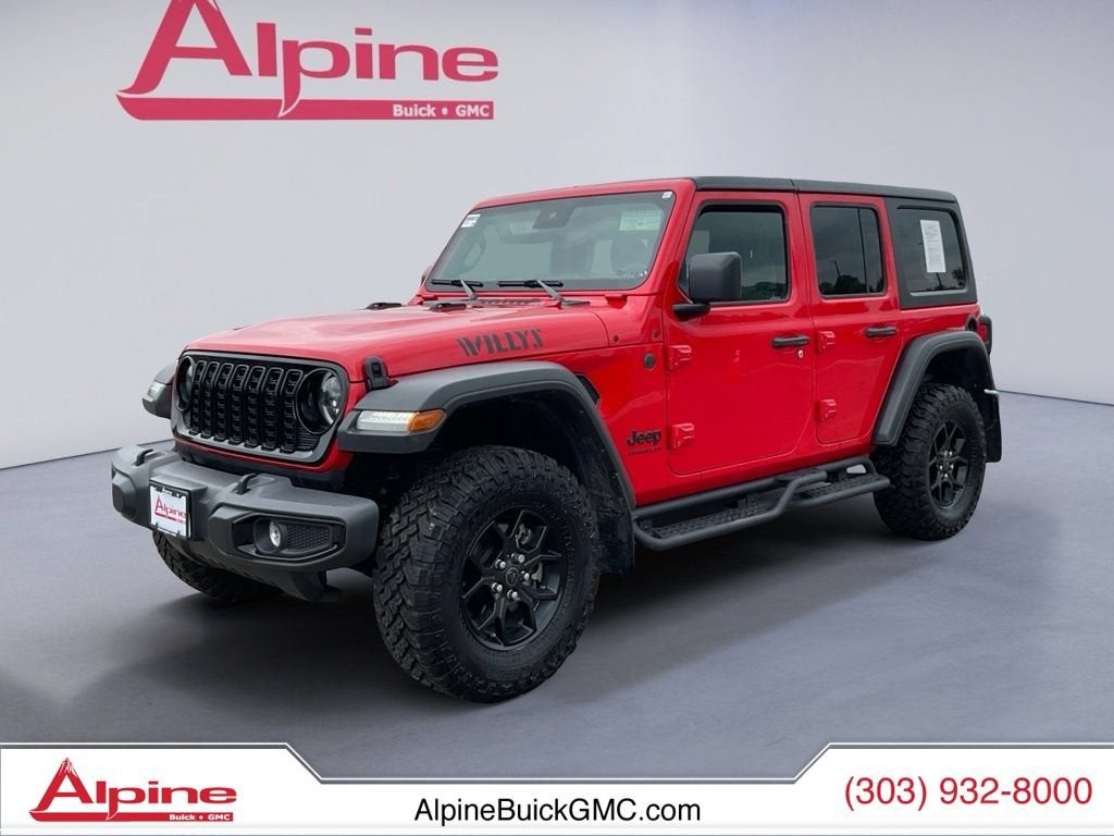 Red 2024 Jeep Wrangler SUV / Crossover Four-Wheel Drive 