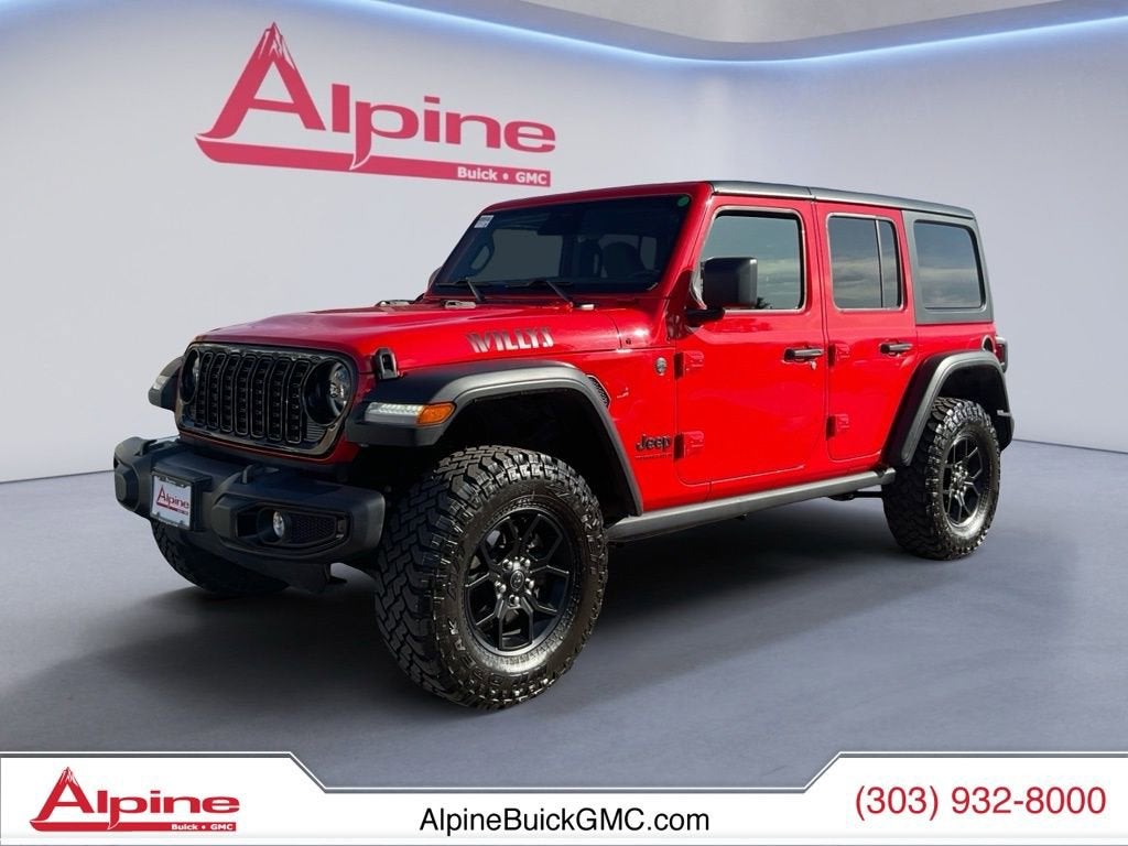 Red 2025 Jeep Wrangler SUV / Crossover Four-Wheel Drive 