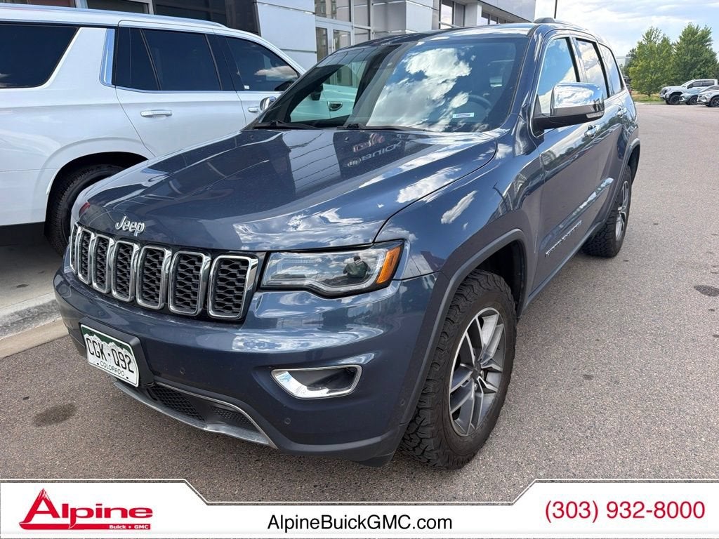 Blue 2021 Jeep Grand Cherokee SUV / Crossover Four-Wheel Drive 