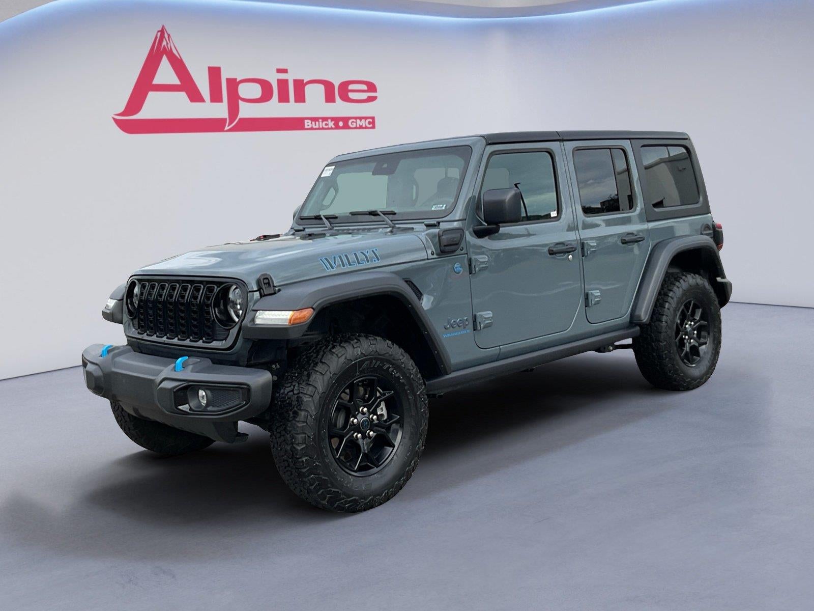 Gray 2024 Jeep Wrangler 4xe SUV / Crossover Four-Wheel Drive 