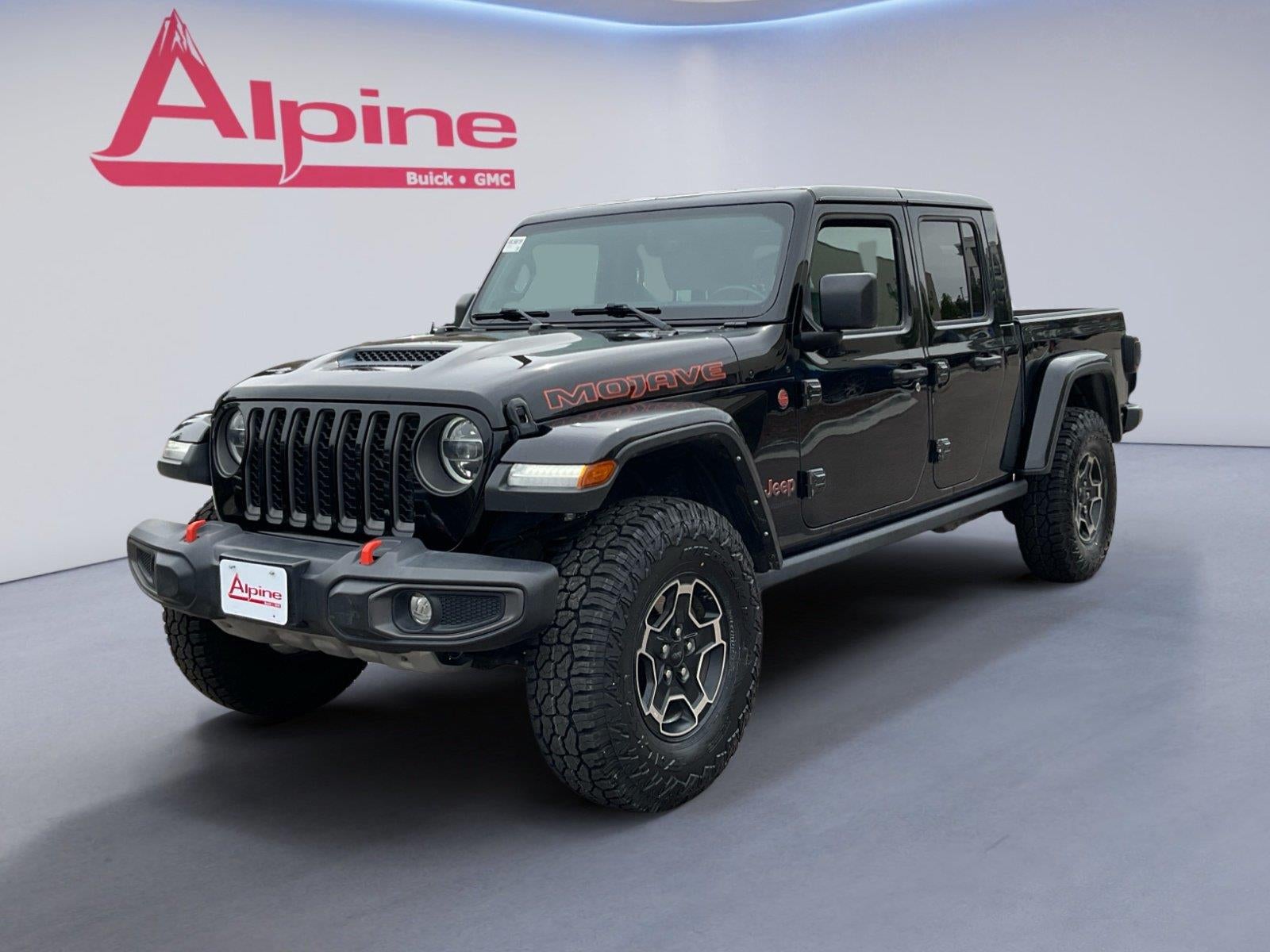 Black 2021 Jeep Gladiator Pickup Truck Four-Wheel Drive 