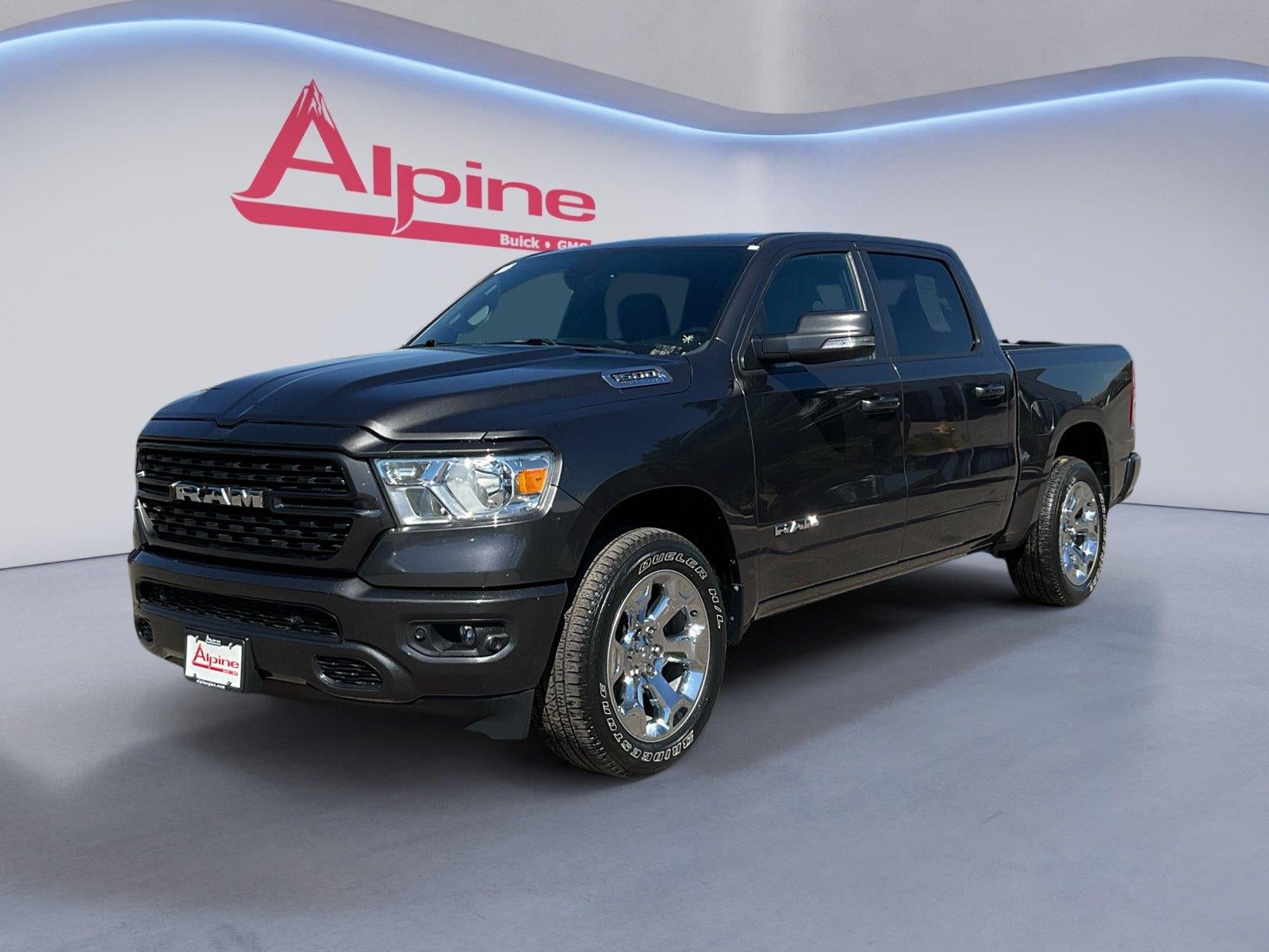 Gray 2022 RAM 1500 Pickup Truck Four-Wheel Drive Automatic
