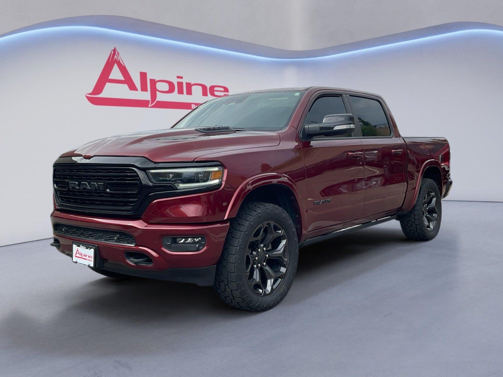 Red 2022 RAM 1500 Pickup Truck Four-Wheel Drive 8-Speed Automatic