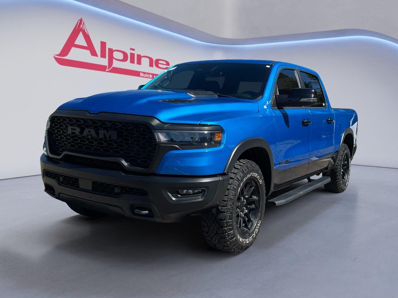 Blue 2025 RAM 1500 Pickup Truck Four-Wheel Drive 