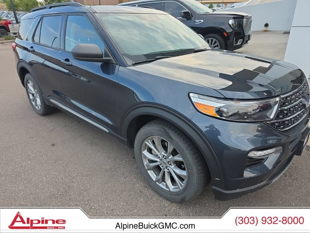 Blue 2023 Ford Explorer SUV / Crossover All-Wheel Drive 