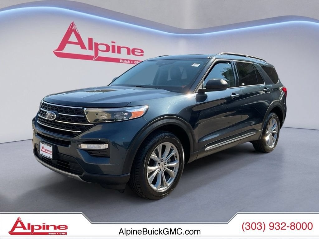 Blue 2023 Ford Explorer SUV / Crossover All-Wheel Drive 