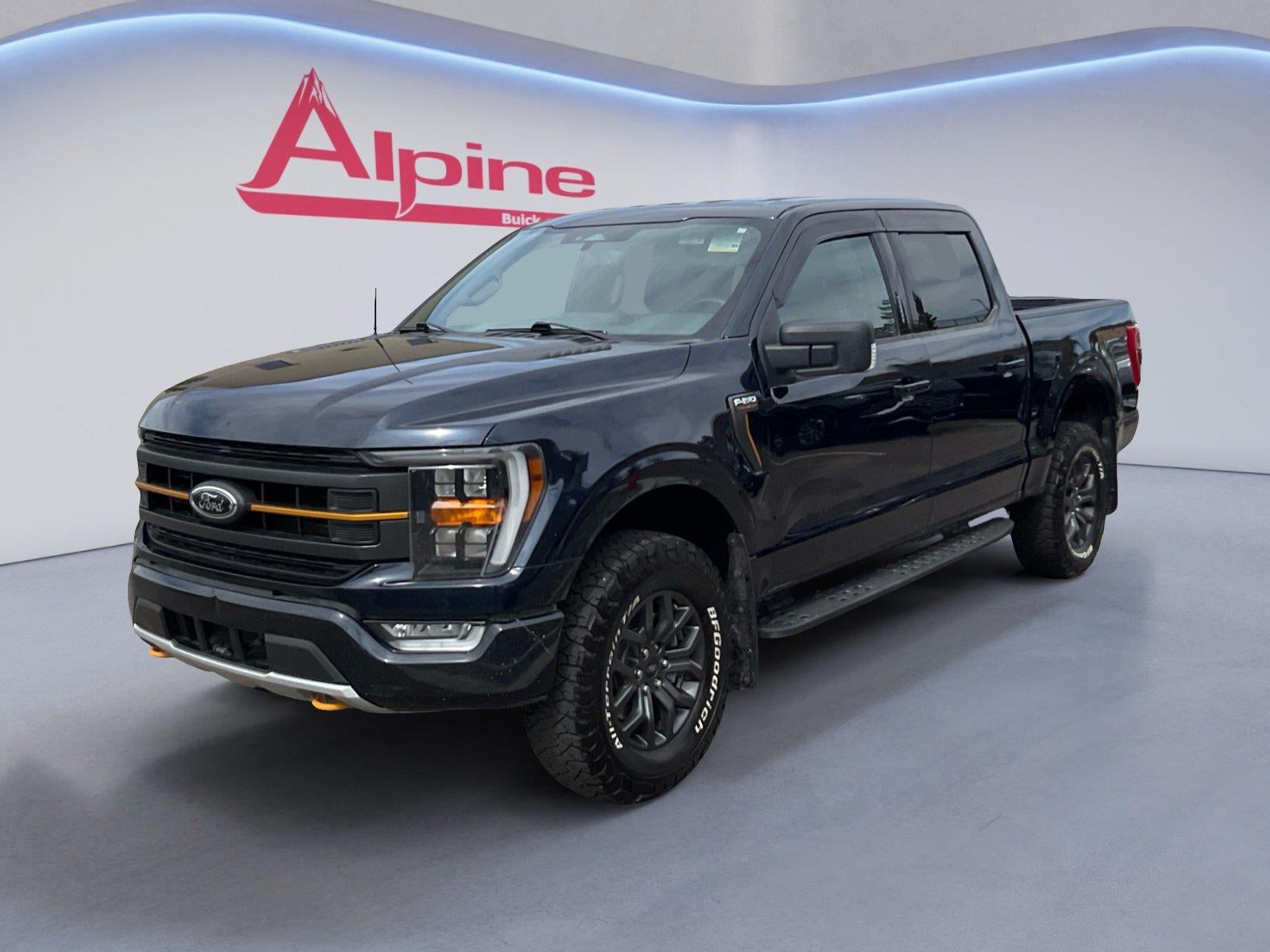 Blue 2023 Ford F-150 Pickup Truck Four-Wheel Drive 