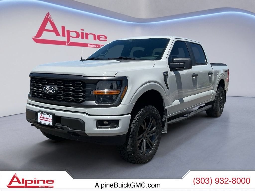 Gray 2024 Ford F-150 STX SuperCrew 4WD Pickup Truck Four-Wheel Drive 