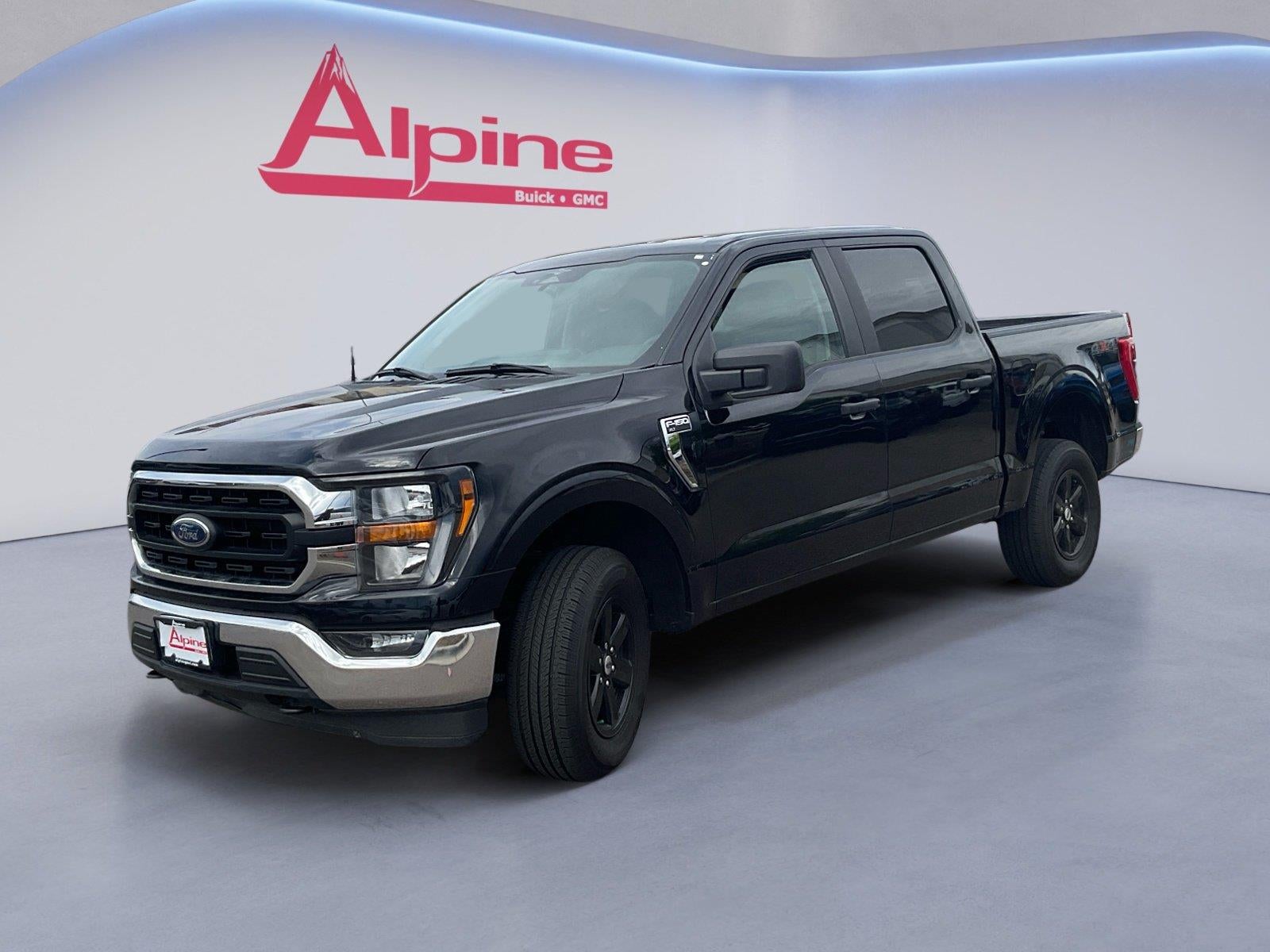 Black 2023 Ford F-150 Pickup Truck Four-Wheel Drive Automatic