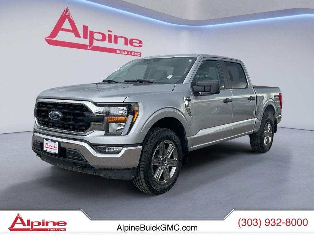 Silver 2023 Ford F-150 Pickup Truck Four-Wheel Drive Automatic